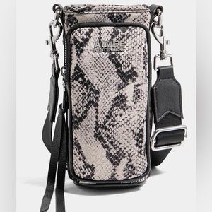 Aimee Kestenberg Top of The World Water Bottle Crossbody - NWOT - Vanilla Snake